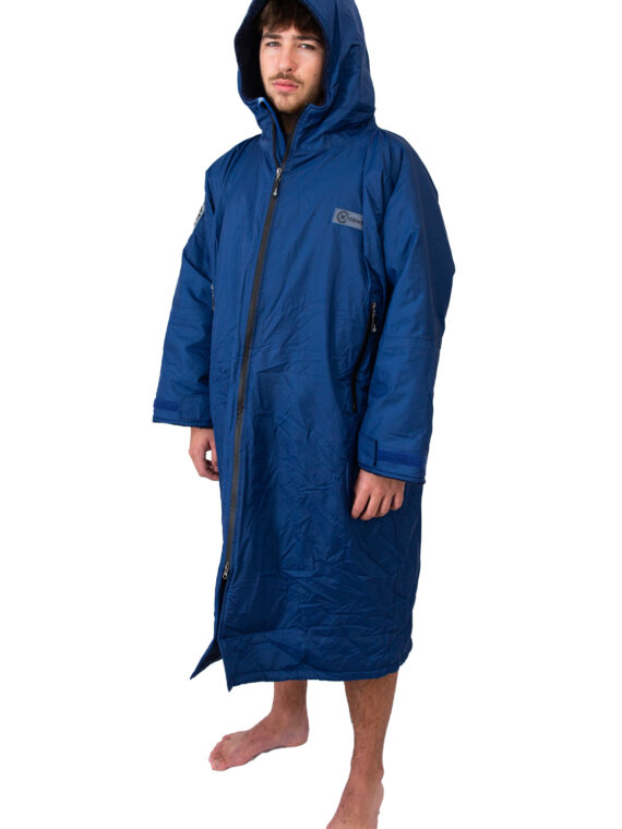 Xtreme Weatherproof Robe V2 - Slate Blue with Navy Lining