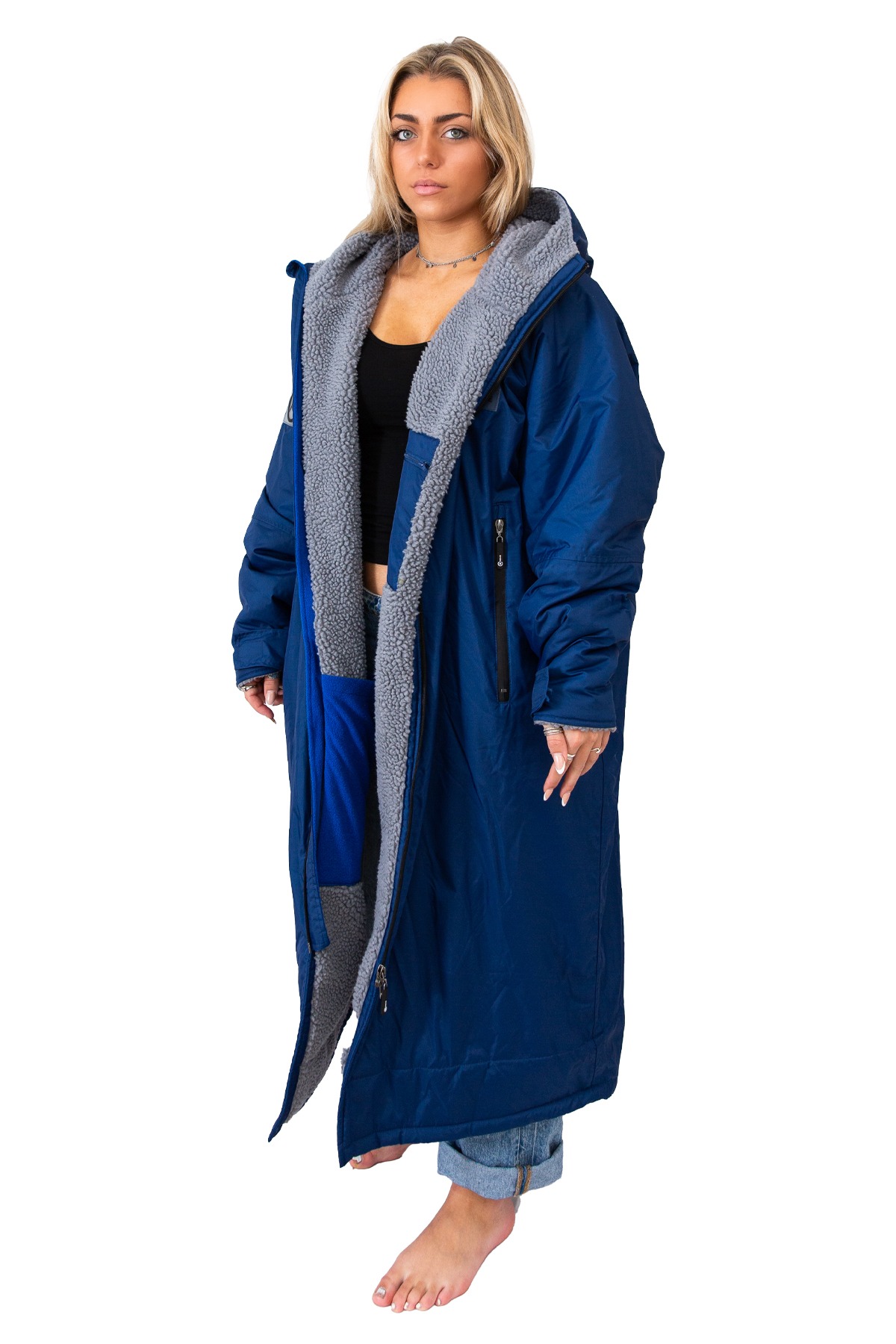 Xtreme V1 Royal Blue Waterproof Jacket With Grey Fleece Lining