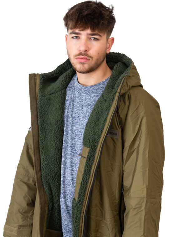 Xtreme Weatherproof Robe V2 - Forest Green with Moss Green Lining