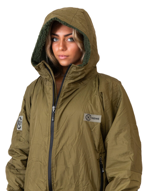 Xtreme Weatherproof Robe V2 - Forest Green with Moss Green Lining