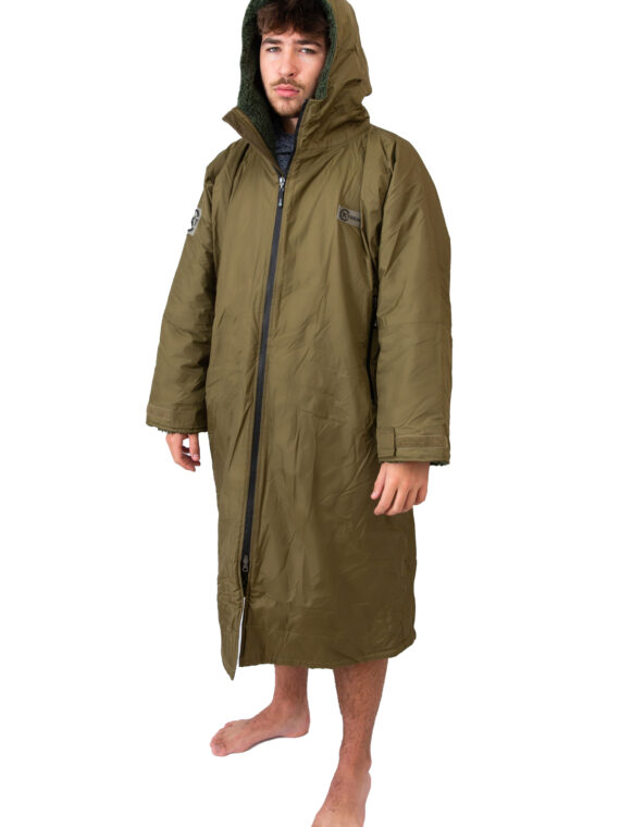 Xtreme Weatherproof Robe V2 - Forest Green with Moss Green Lining