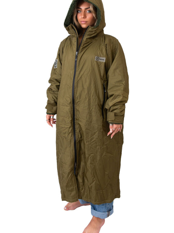 Xtreme Weatherproof Robe V2 - Forest Green with Moss Green Lining