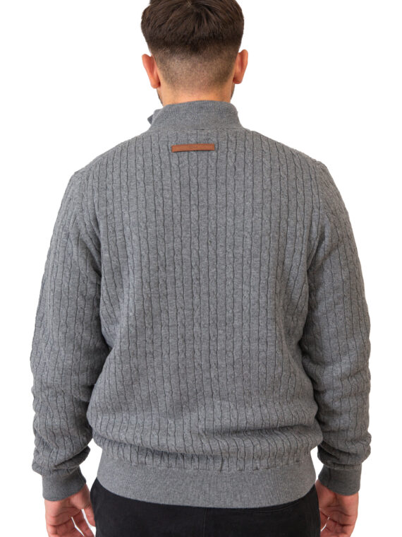 Xtreme Grey Cashmere Jumper - With Grey Fleece Lining