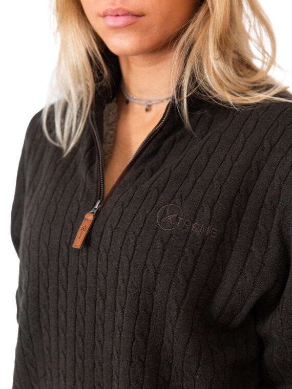 Xtreme Green Cashmere Jumper - With Green Fleece Lining