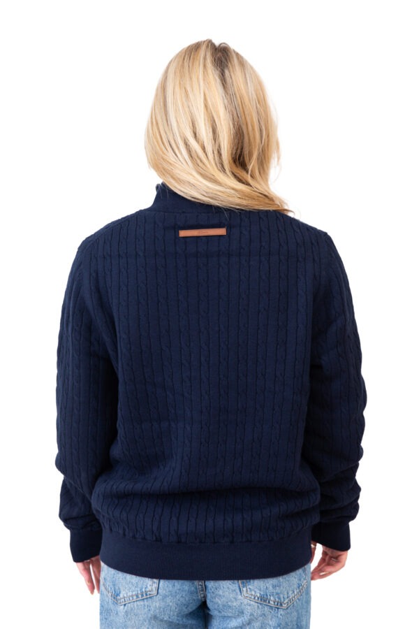 Xtreme Navy Cashmere Jumper - With Navy Blue Fleece Lining