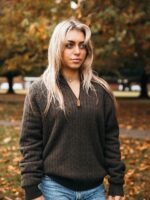 Xtreme Green Cashmere Jumper - With Green Fleece Lining