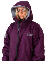 Xtreme V1 Purple Waterproof Jacket With Grey Fleece Lining