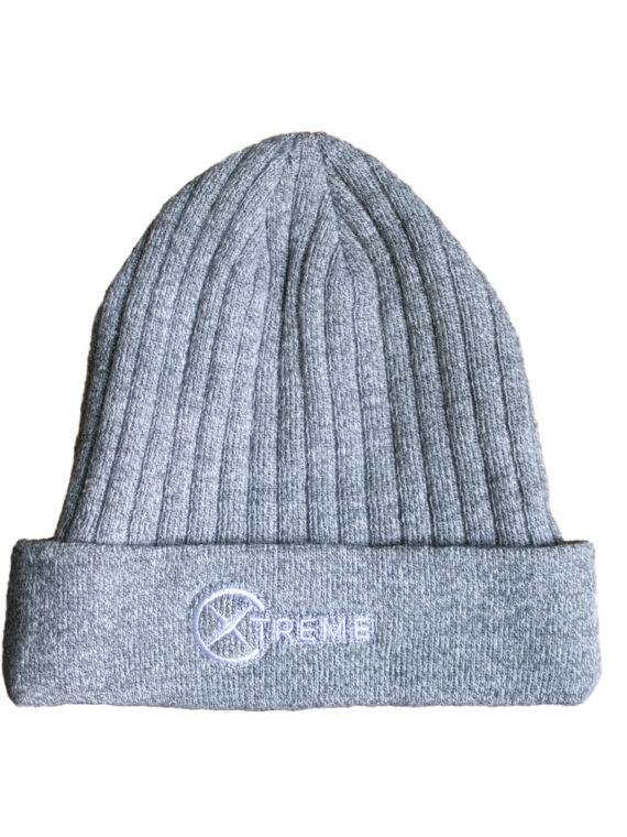 Xtreme Grey Beanie with Embroidered Logo