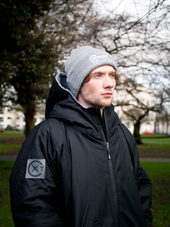 Xtreme Grey Beanie with Embroidered Logo