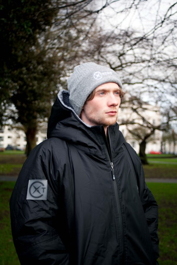 Xtreme Weatherproof Robe V2 - Charcoal Black with Ash Grey Lining