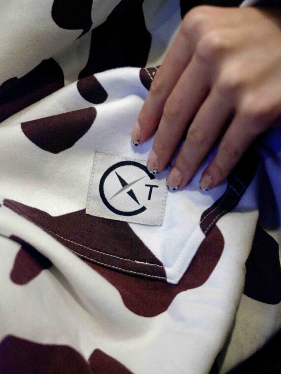 Xtreme Brown Cow Print Blanket Hoodie - With Brown Faux Fur Lining