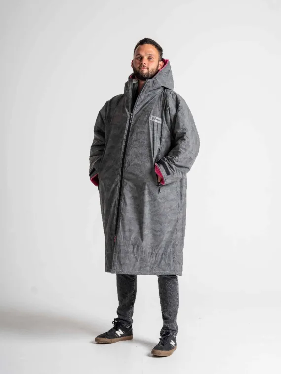 Xtreme Weatherproof Robe V2 - Reflective with Neon Pink Lining