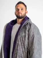 Xtreme Weatherproof Robe V2 - Reflective with Power Purple Lining