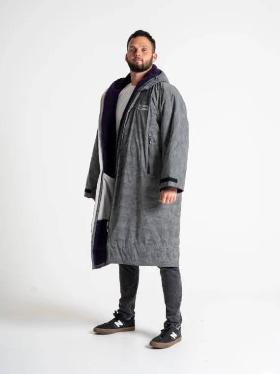 Xtreme Weatherproof Robe V2 - Reflective with Power Purple Lining