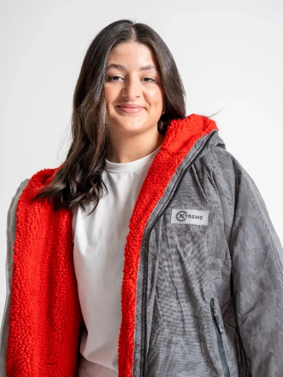 Xtreme Weatherproof Robe V2 - Reflective with Ignite Red Lining