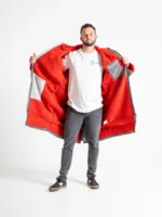 Xtreme Weatherproof Robe V2 - Reflective with Ignite Red Lining