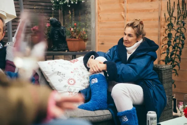 Xtreme Weatherproof Robe V2 - Slate Blue with Navy Lining