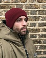 Xtreme Fleece-Lined Beanie in Rosewood Burgundy